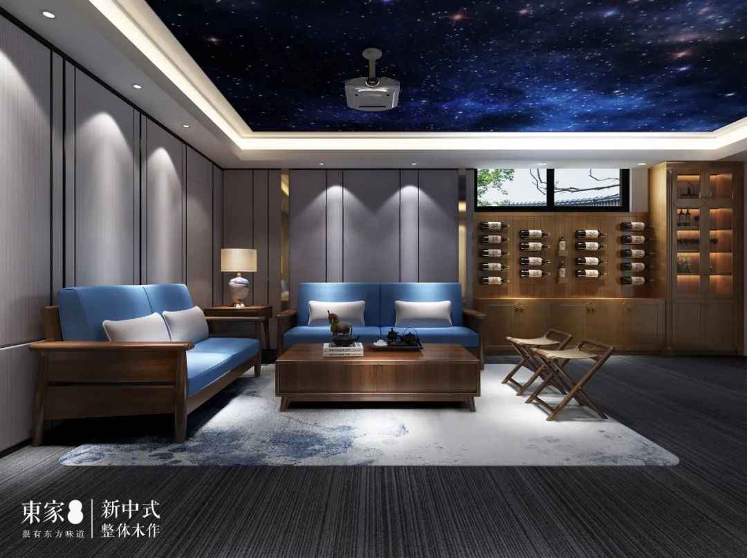新中式案例 | 影音室還是酒窖？別墅功能空間還能這樣設計？