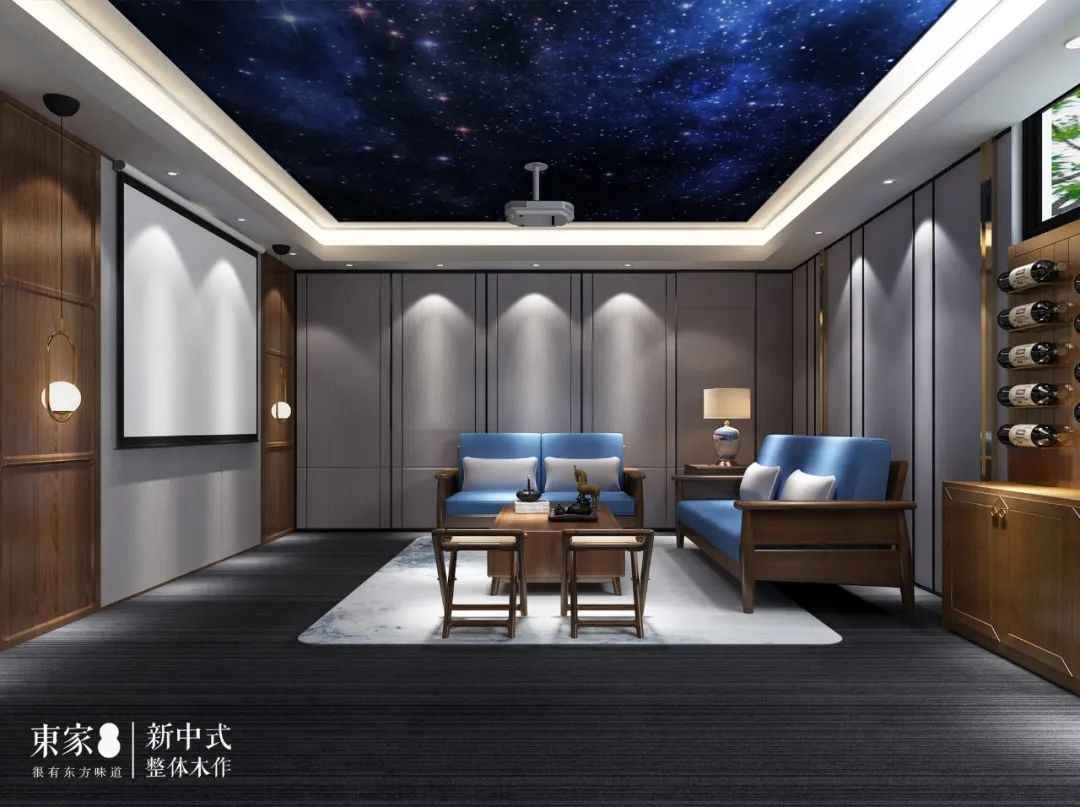 新中式案例 | 影音室還是酒窖？別墅功能空間還能這樣設計？