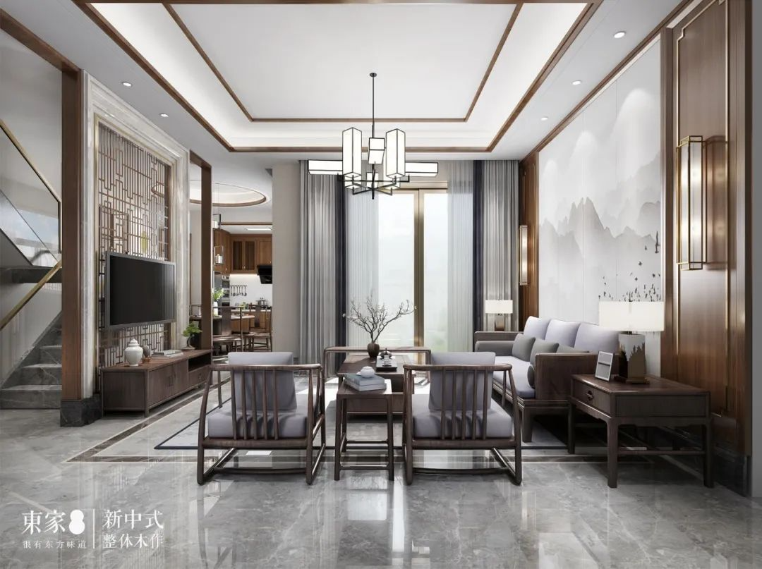 新中式案例 | 650m2中式院墅,閑聽花靜鳥喧,這樣的設計才有生活趣味
