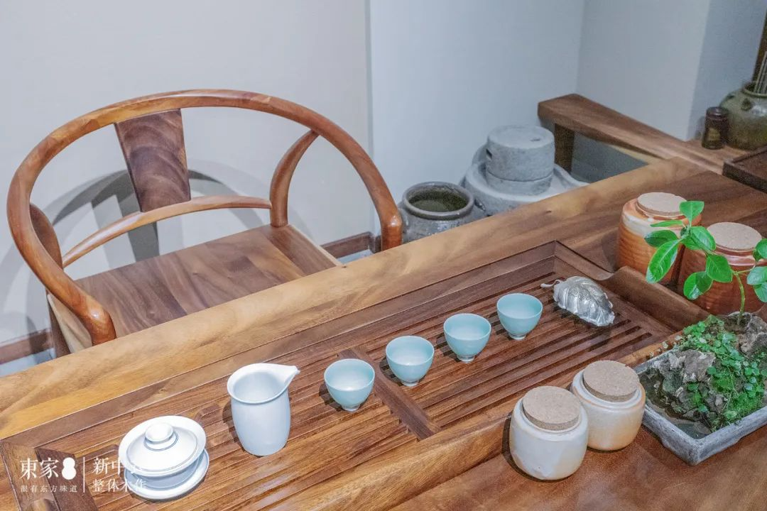 新中式案例 | 280㎡郊野別墅,東方茶室情懷濃郁,生活如此雅致!
