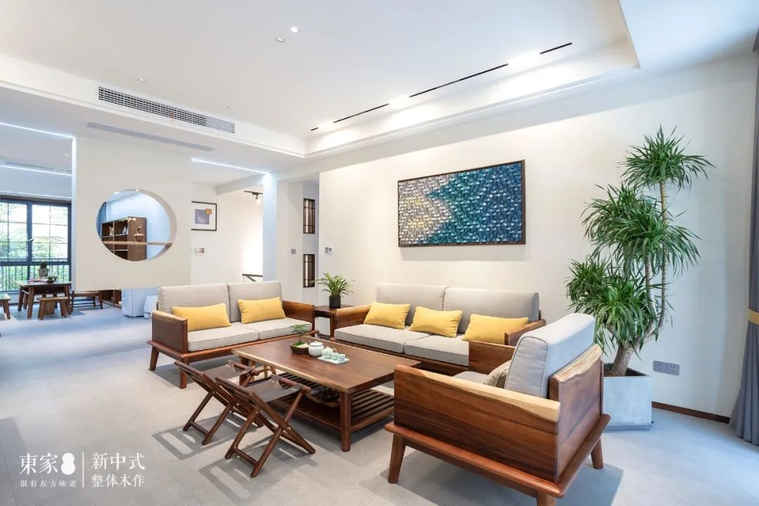 新中式案例 | 240m2別墅雅居，儒韻馥郁的生活情懷