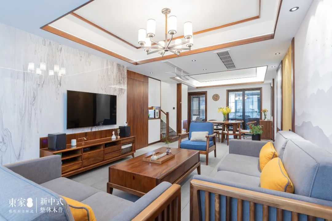 新中式案例 | 160m2復(fù)式居宅,隱形門(mén)設(shè)計(jì),驚艷巧妙!