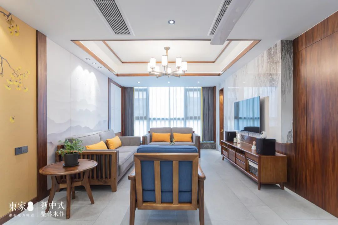 新中式案例 | 160m2復(fù)式居宅,隱形門(mén)設(shè)計(jì),驚艷巧妙!